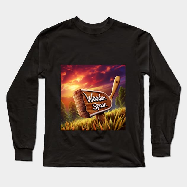 Wooden Spoon Survivor Long Sleeve T-Shirt by Roseyasmine